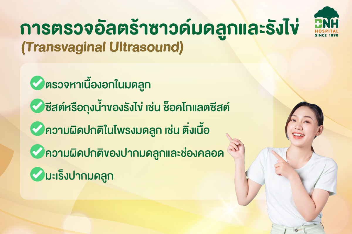 การตรวจอัลตราซาวด์มดลูกและรังไข่