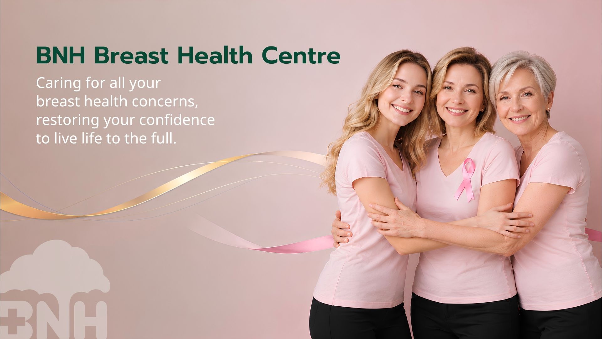 BNH Breast Health Centre banner for comprehensive breast care, screening, diagnosis and treatment support
